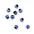 пластмасови мъниста - синьо око