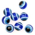 пластмасови мъниста - синьо око