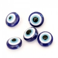  пластмасови мъниста - синьо око