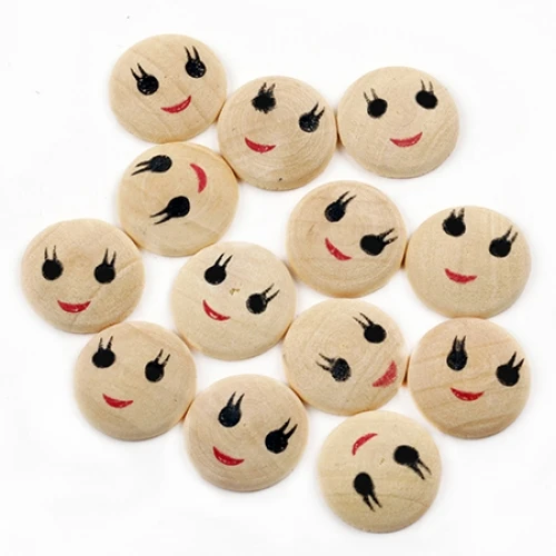 Главички дървени личица