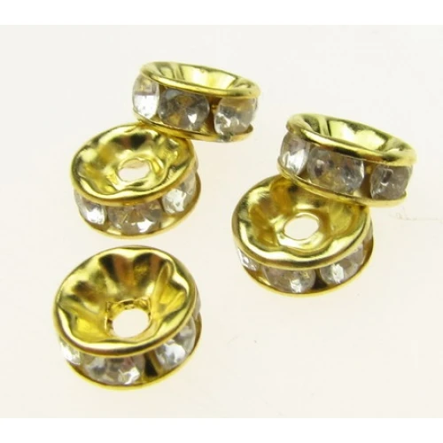 Метални с кристал и шамбала метална шайба с кристал