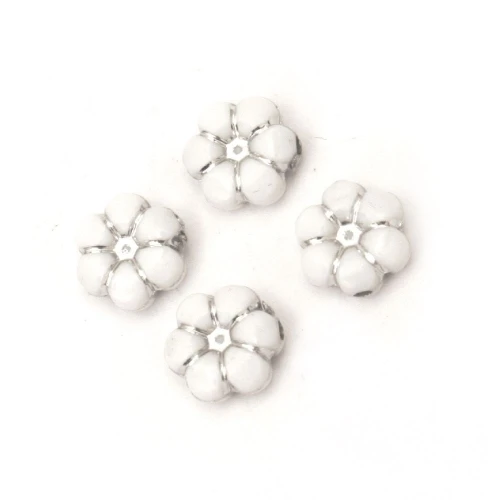 Сребриста и златиста нишка пластмасови цветенца