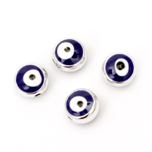 Синьо око пластмасови мъниста - синьо око