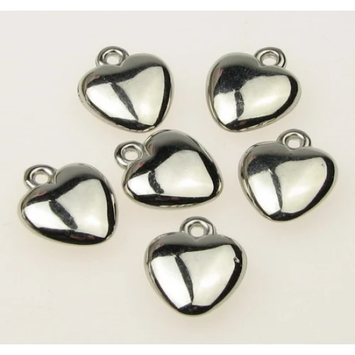 Сърца метализирано сърце - висулка