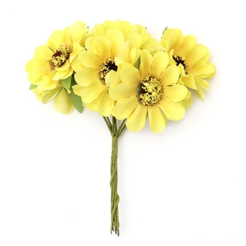 Цветя от текстил на букет текстилно цвете