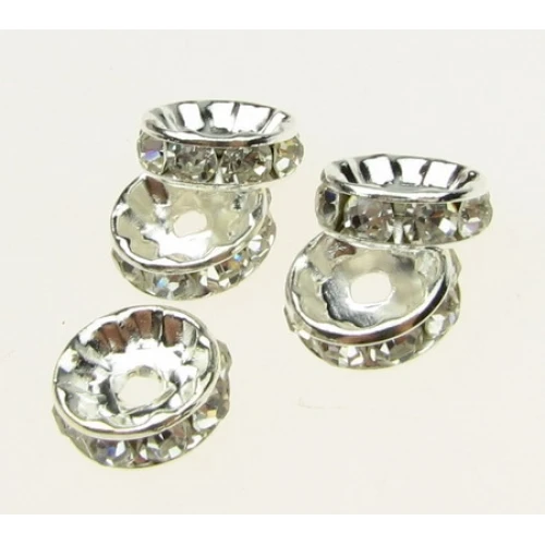 Метални с кристал и шамбала метална шайба с кристал