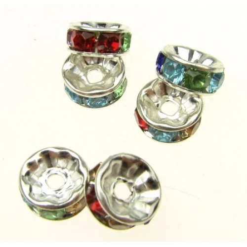 Метални с кристал и шамбала метална шайба с кристал