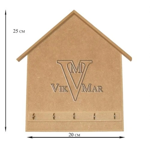 Предмети от mdf MDF къщичка закачалка