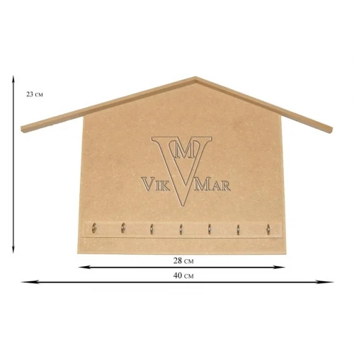 Предмети от mdf MDF къщичка закачалка