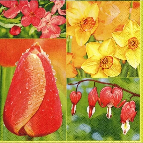 Цветя салфетки - цветя