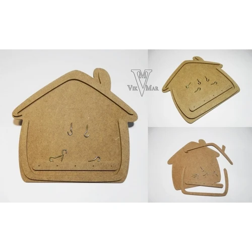 Предмети от mdf MDF къщичка за ключове