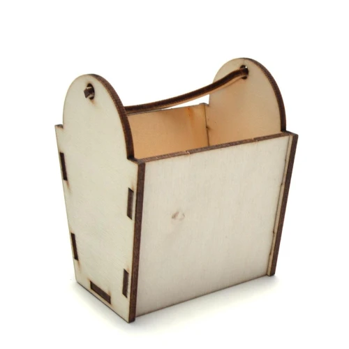 Великден дървена кошничка за яйце