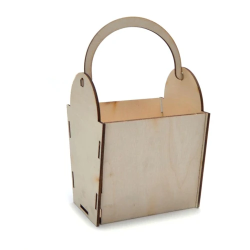 Великден дървена кошничка за яйце