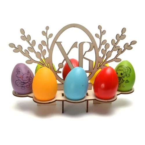 Великден дървена поставка за яйца