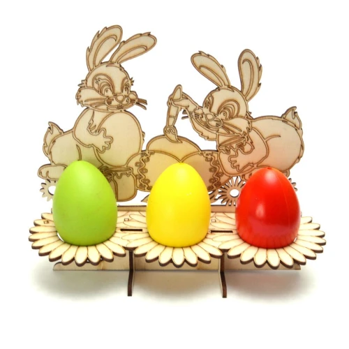 Великден дървена поставка за яйца