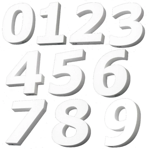 Аксесоари цифра от стиропор