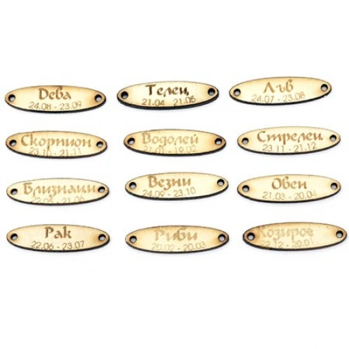 Дървени дървена табелка с надпис