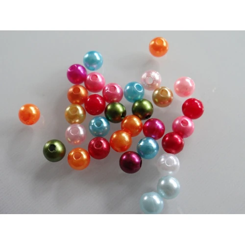 Мъниста - 500 грама пластмасова перла