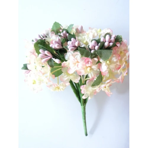 Цветя от текстил на букет текстилни цветя