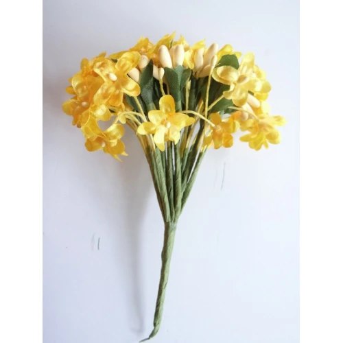 Цветя от текстил на букет текстилни цветя