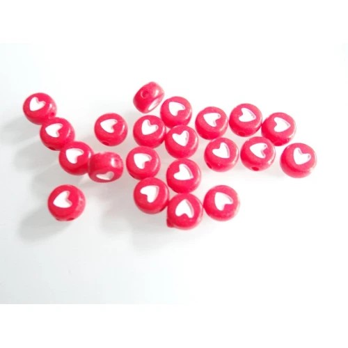 Сърца пластмасови мъниста