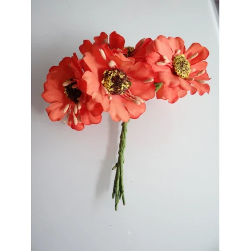 Цветя от текстил на букет текстилни цветя