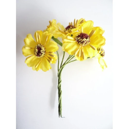 Цветя от текстил на букет текстилни цветя