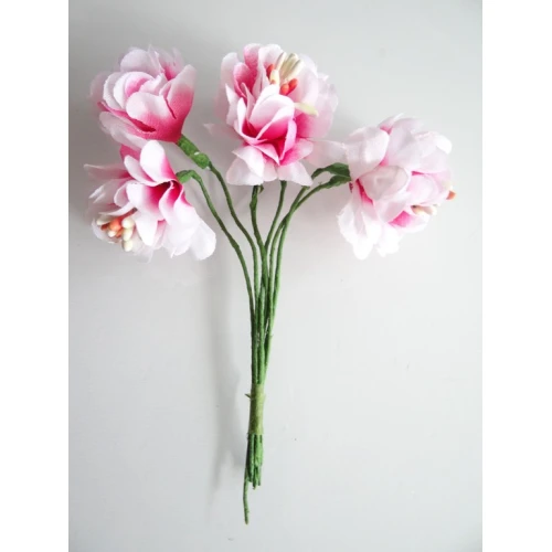 Цветя от текстил на букет текстилни цветя