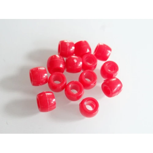 Едноцветни пластмасови мъниста