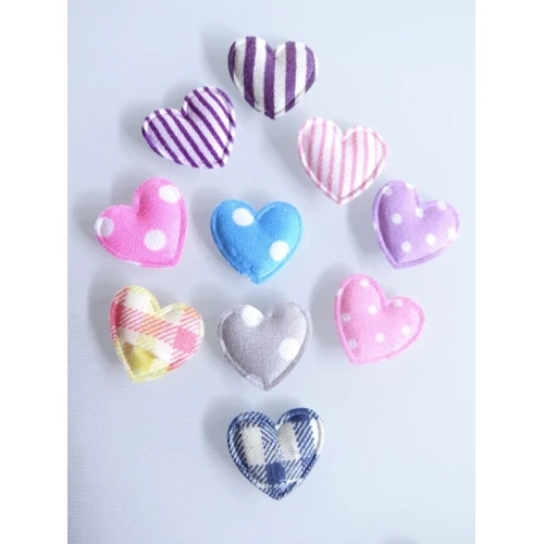 Фигурки за декорация текстилни сърца