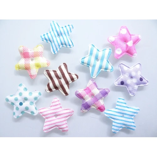 Фигурки за декорация текстилни звездички