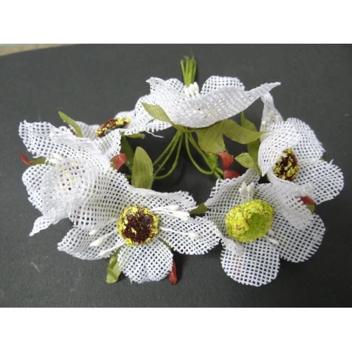 Цветя от текстил на букет текстилни цветя