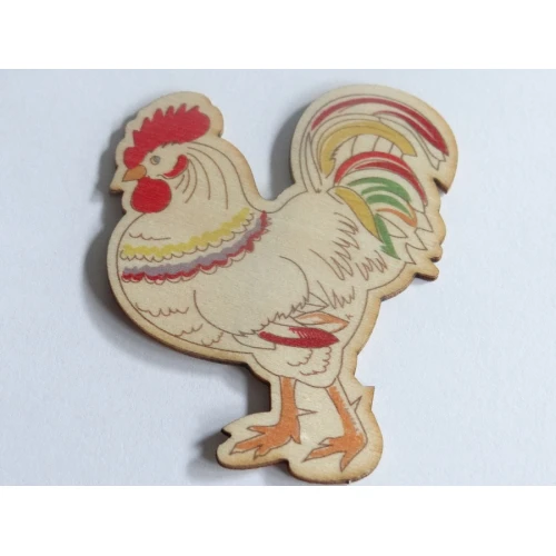 Цветни фигурки дървено петле