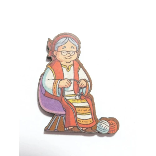 Цветни фигурки дървена фигурка