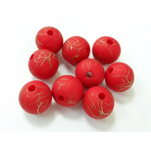 Сребриста и златиста нишка пластмасови топчета