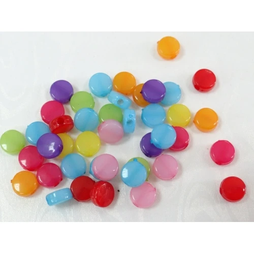 Многоцветни пластмасови мъниста