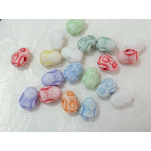 Многоцветни пластмасови мъниста