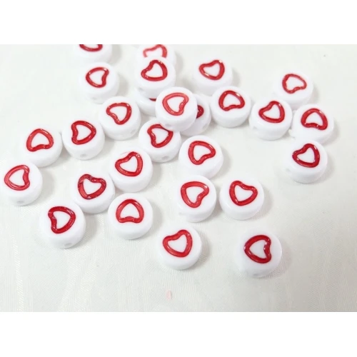 Сърца пластмасови мъниста