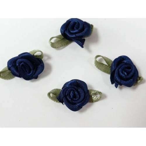 Цветя от текстил розички с листенце