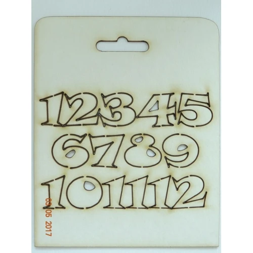 От бирен картон цифри от бирен картон