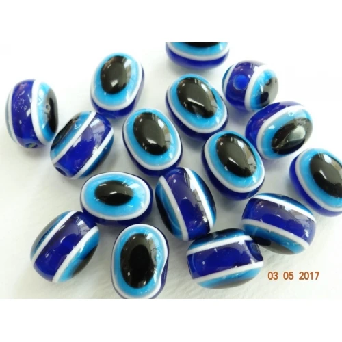 Синьо око пластмасови мъниста - синьо око