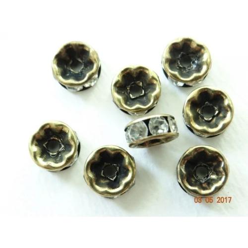 Метални с кристал и шамбала метална шайба с кристал