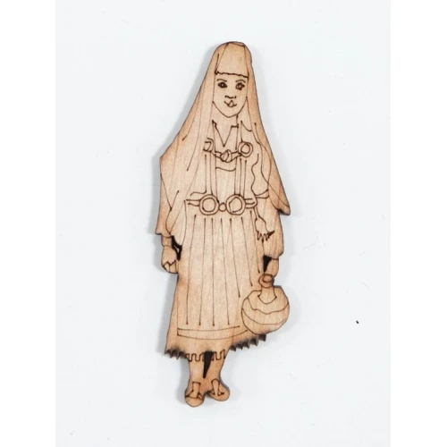 Дървени жена в носия