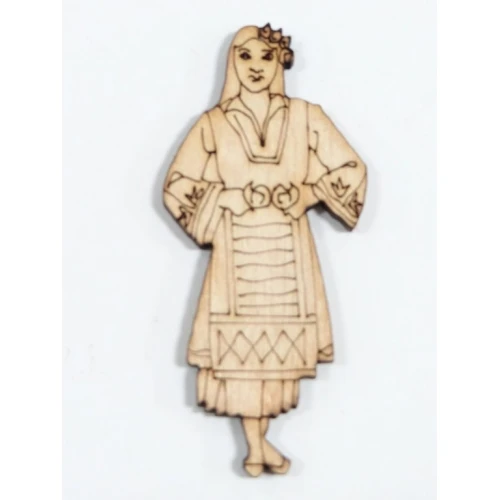 Дървени жена в носия