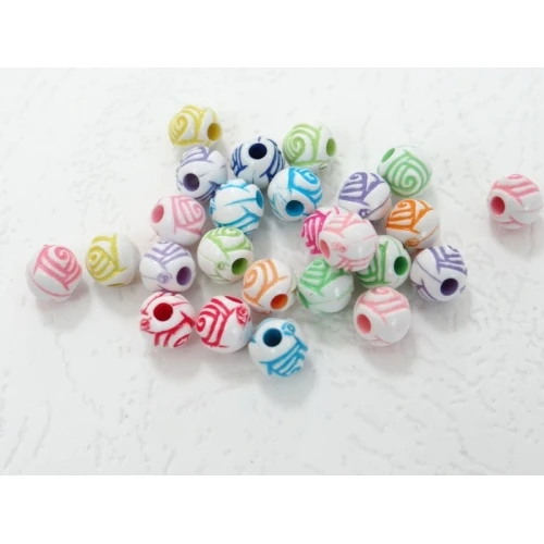 Многоцветни пластмасови топчета - розичка