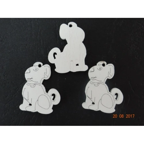 Висулки и табелки дървени кученца - висулка