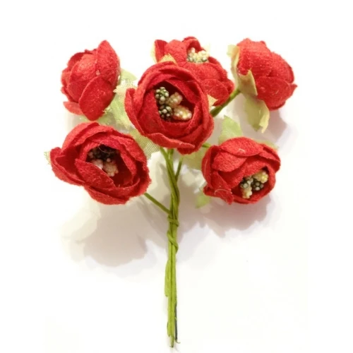 Цветя от текстил на букет текстилни цветя