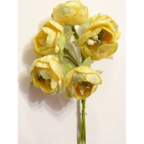 Цветя от текстил на букет текстилни цветя