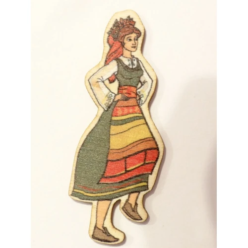 Дървени жена в носия