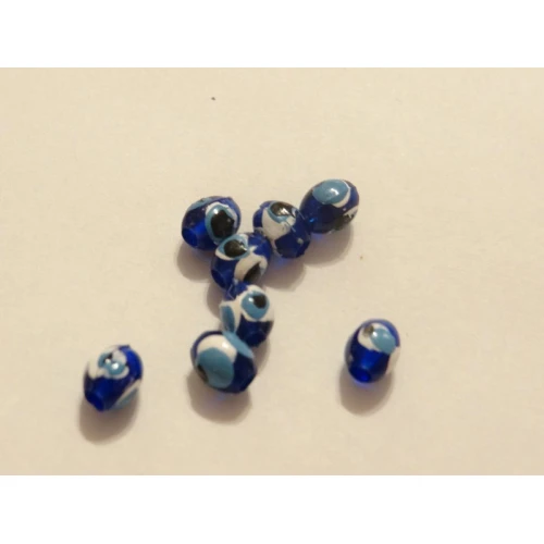 Синьо око пластмасови мъниста - синьо око